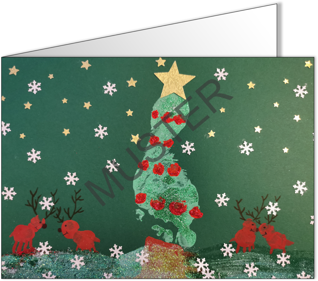 Klappkarte Weihnachten – Bild 1