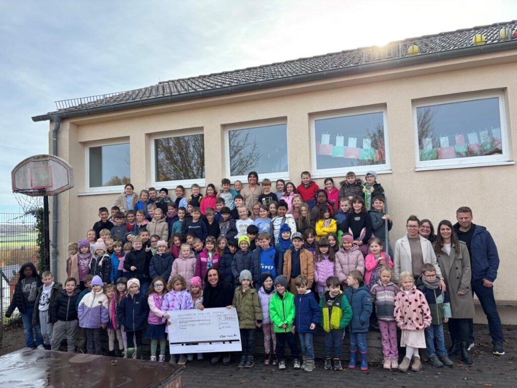 Spendenlauf der Kindertagesstätte Stetten und der Grundschule Stetten zugunsten des Kinderhospizes Sterntaler