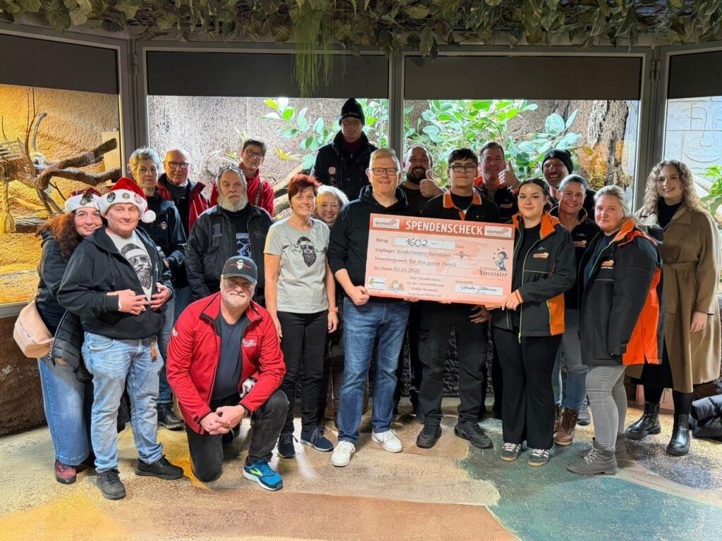 Herzenssache: 1.602 Euro für das Kinderhospiz Sterntaler!