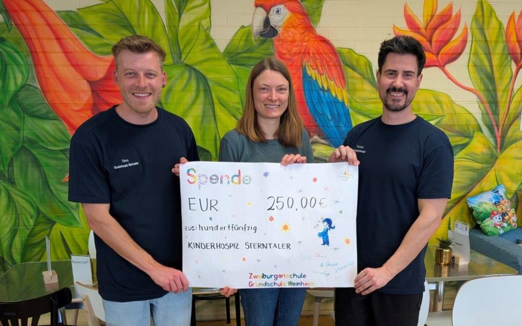 Zweiburgenschule Grundschule Weinheim, Kinder, Eltern, Lehrer und helfende Hände unterstützten Kinderhospiz Sterntaler