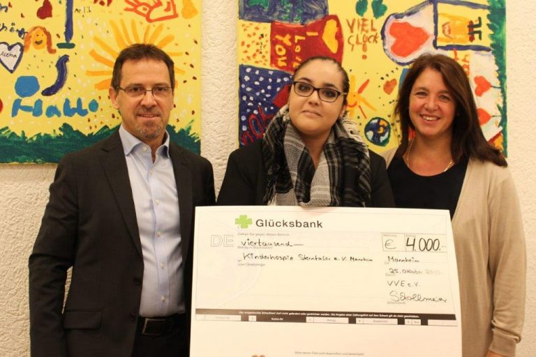 4.000 € Spende des VVE e. V. an das Kinderhospiz Sterntaler