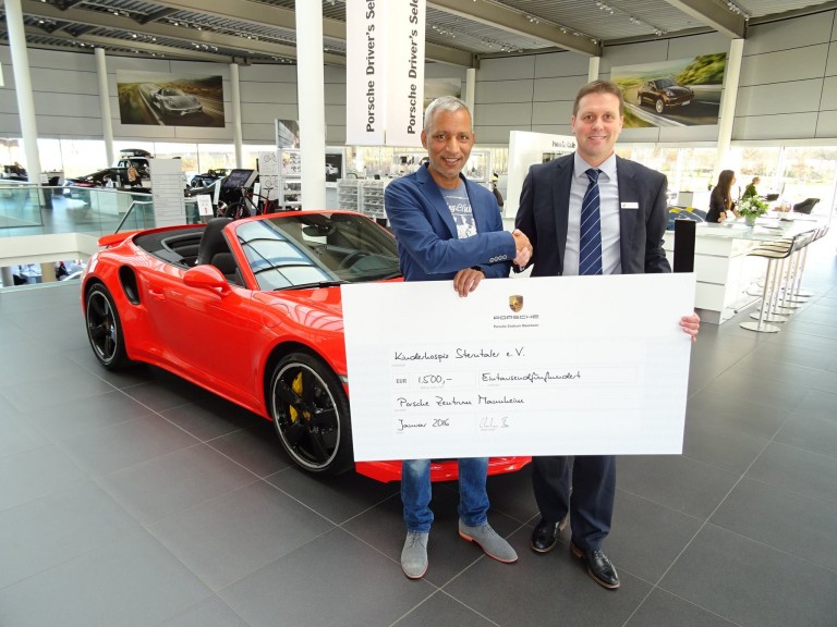 Porsche Zentrum Mannheim unterstützt erneut Kinderhospiz Sterntaler