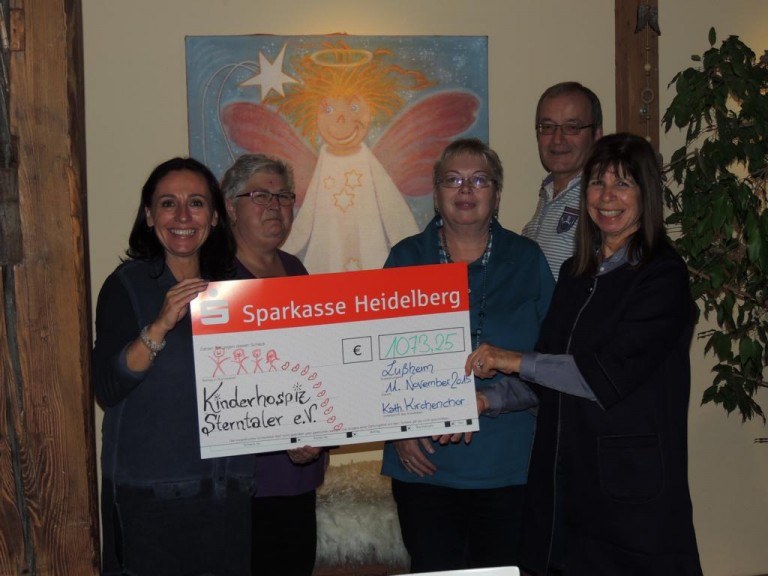 Auch 2015 spendet der Kirchenchor Lußheim wieder an das Kinderhospiz Sterntaler in Dudenhofen
