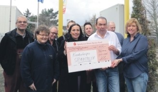 Spenden-Aktion des Auto Service Käfertal: 1.500 Euro für das Kinderhospiz Sterntaler