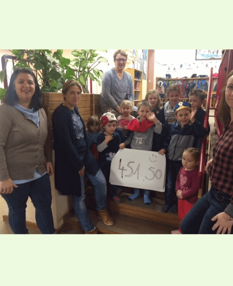 Gemeindekindergarten Bergnest spendet an Kinderhospiz Sterntaler