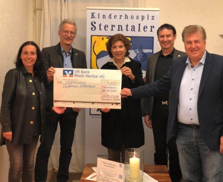 Lions Club Mannheim-Schloss unterstützt Kinderhospiz Sterntaler