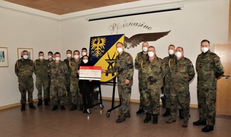 Luftwaffenausbildungsbataillon unterstützt Kinderhospiz Sterntaler in Dudenhofen