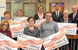 Volksbank Weinheim Stiftung spendete an sieben soziale Einrichtungen der Region